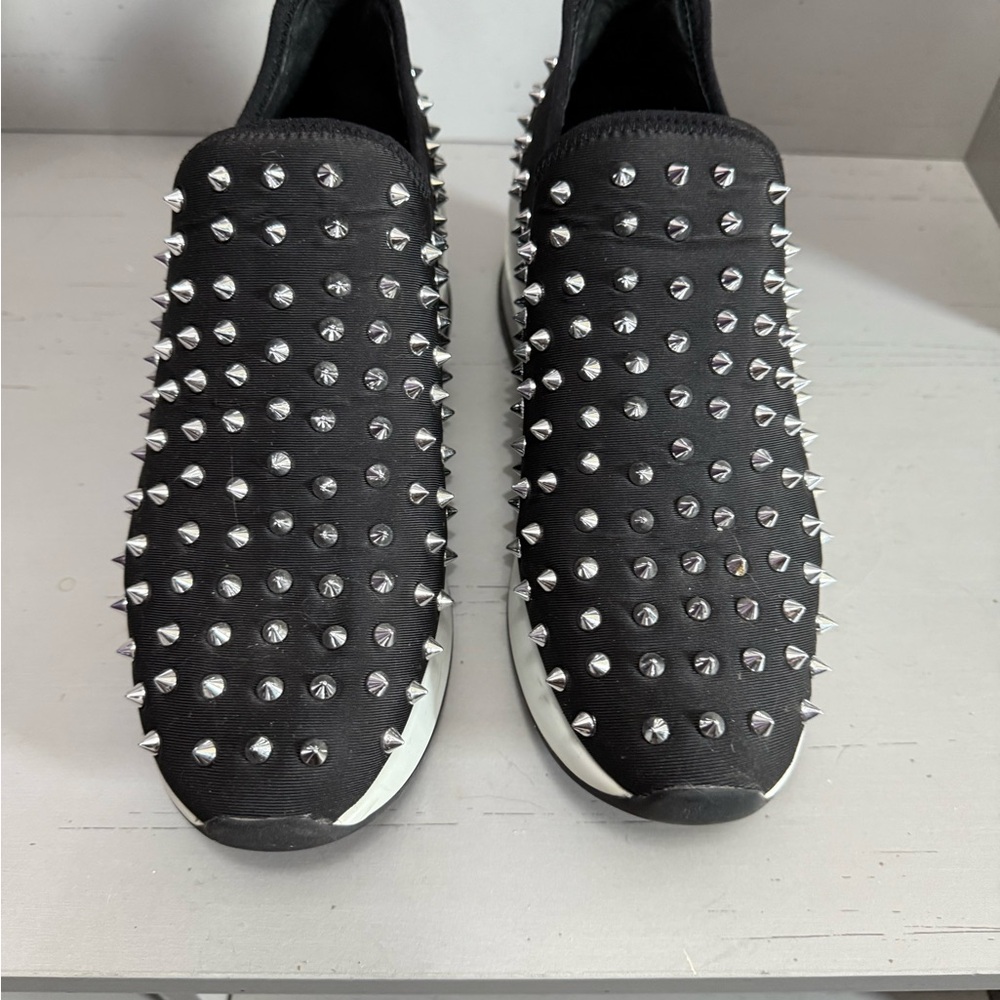 Gianni Bini Black Studded Slip-On Sneakers size 8 - Picture 2 of 6